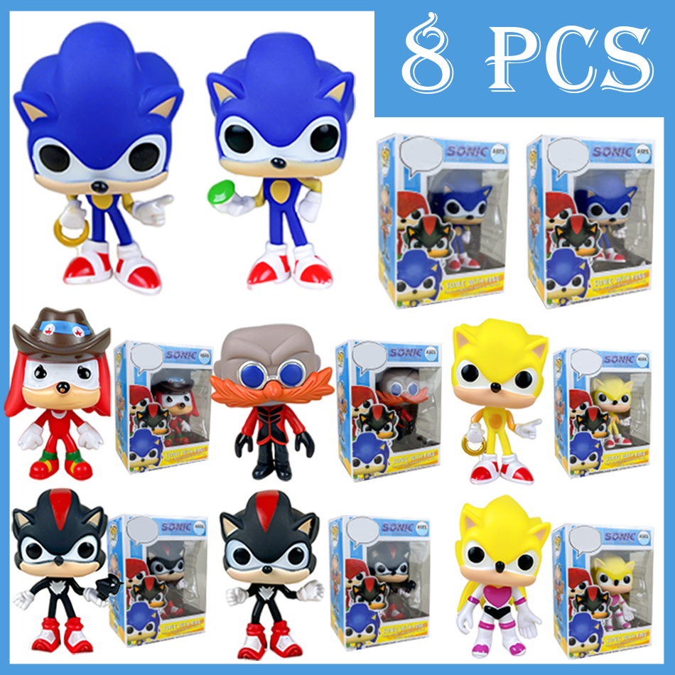 Model Kit Sonic - Anime Sonic Figures Set Dr. Eggman