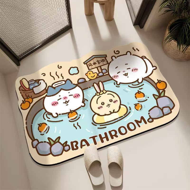 Model Kitchen Set - Chiikawa Floor Mat Quick-drying Foot Pads