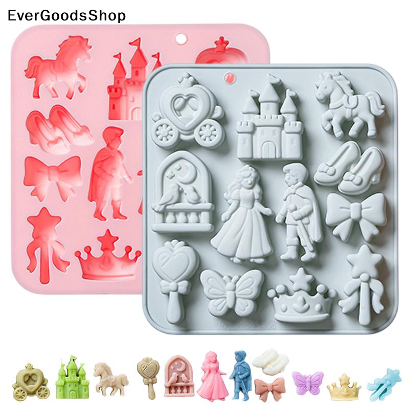 Model Kitchen Set - New 12 Cavity Prince, Princess Silicone