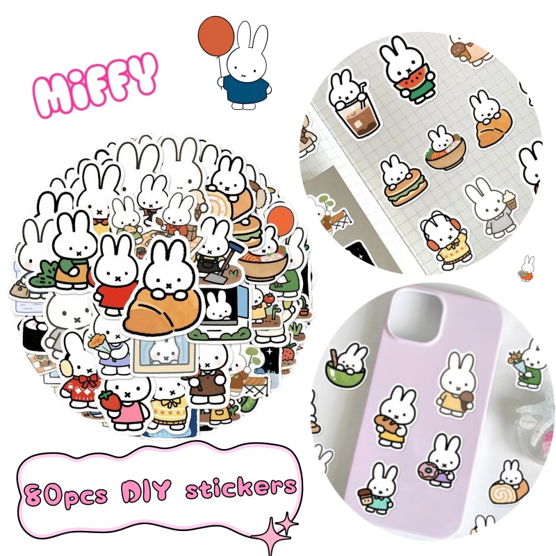 Model Kit Girls - Miffy Rabbit Head Sticker High Color