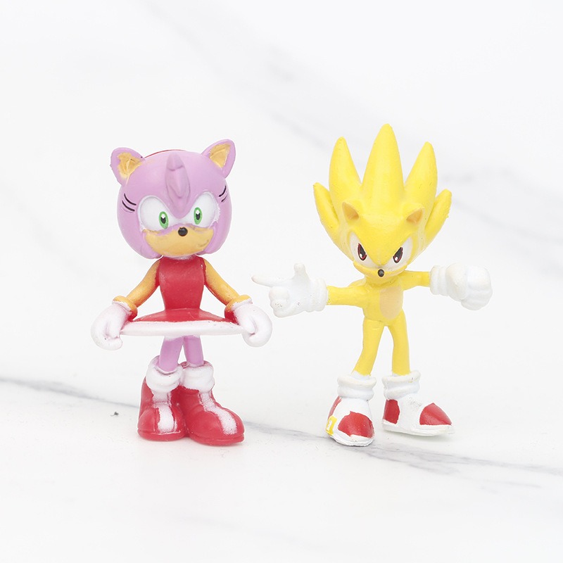 12Pcs Set Super Sonic Figure T - огляд і ціна Model Kit Sonic