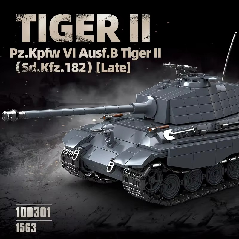 1563PCS Army The King Tiger He - огляд і ціна Model Kit Armored Core