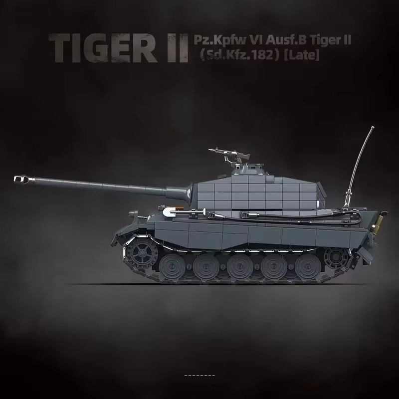 1563PCS Army The King Tiger He - огляд і ціна Model Kit Armored Core