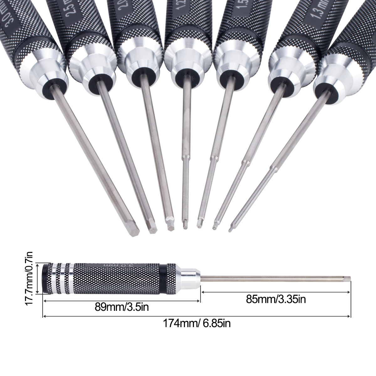 7 IN 1 Steel Hex Screwdriver S - огляд і ціна Model Kit Tool Set