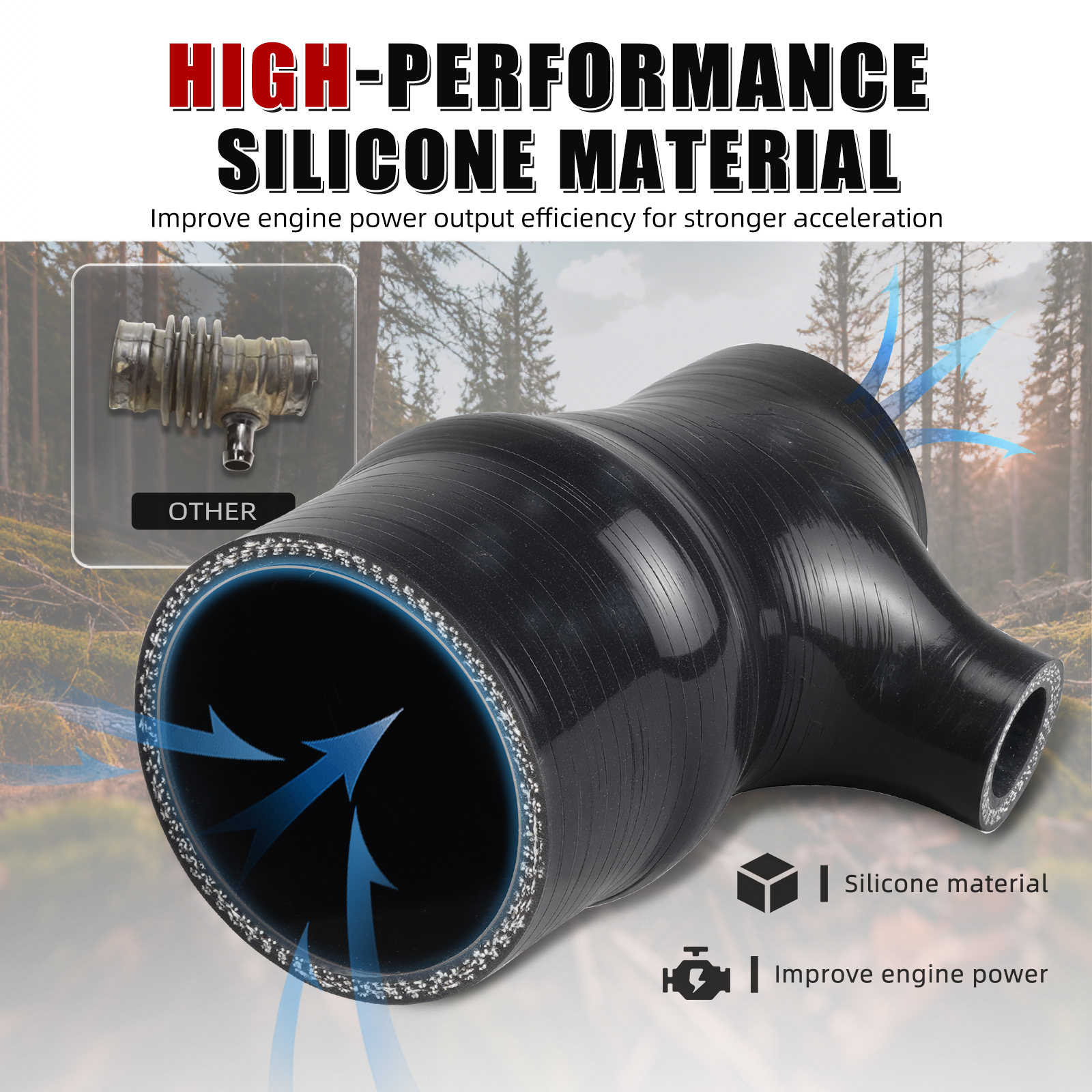 NICECNC Silicone Intake Hose K - огляд і ціна Model Kit Brand