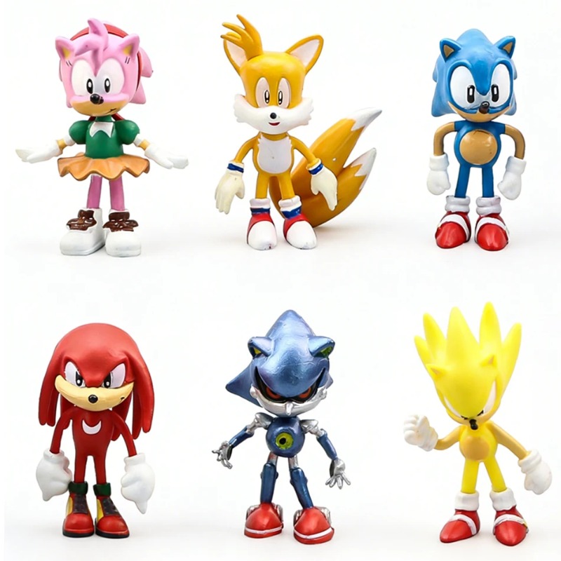 6Pcs/Set Sonic The Hedgehog Ac - огляд і ціна Model Kit Sonic
