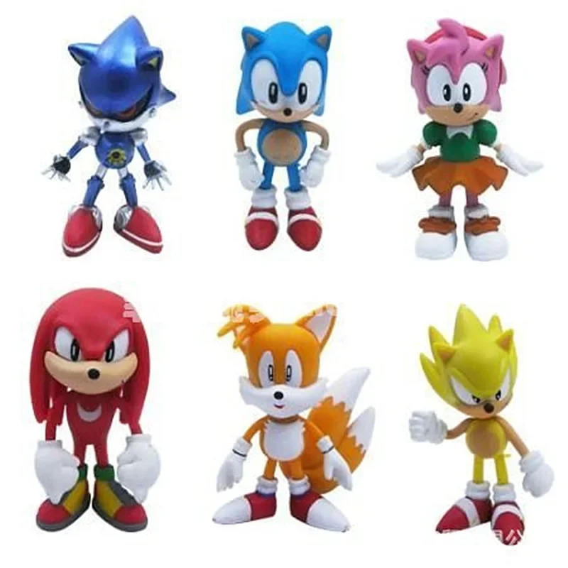 6Pieces/Set Sonic Action Figur - огляд і ціна Model Kit Sonic