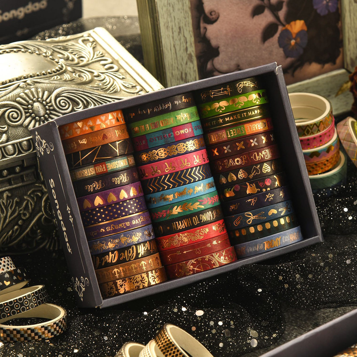 36rolls Slim golden foiled Was - огляд і ціна Masking Tape Thin