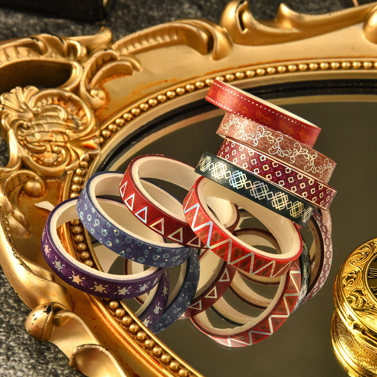 36rolls Slim golden foiled Was - огляд і ціна Masking Tape Thin
