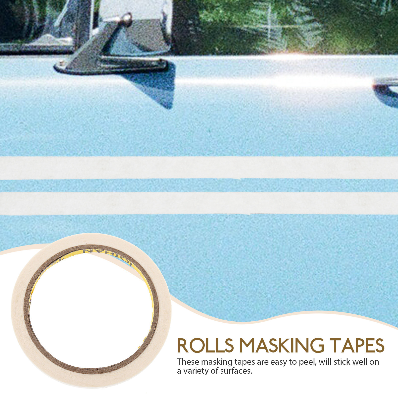 20 Rolls Masking Tapes Paper M - огляд і ціна Masking Tape Thin