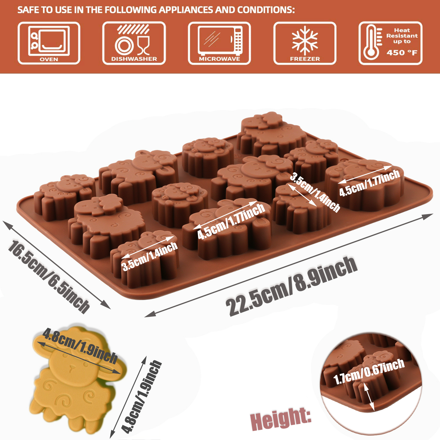 1pack silicone Eid lamb candy  - огляд і ціна Model Kitchen Set