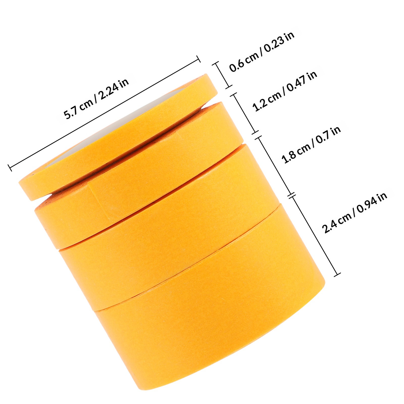 4 Rolls Thin Professional Mask - огляд і ціна Masking Tape Thin