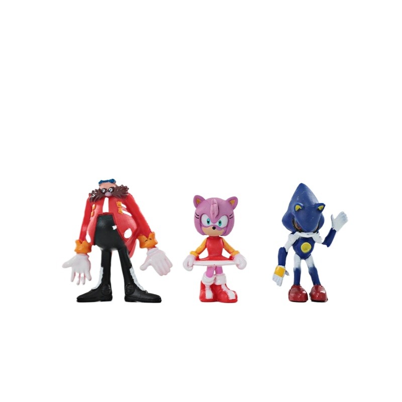 New 12Pcs/Set Mini Cute Sonic  - огляд і ціна Model Kit Sonic