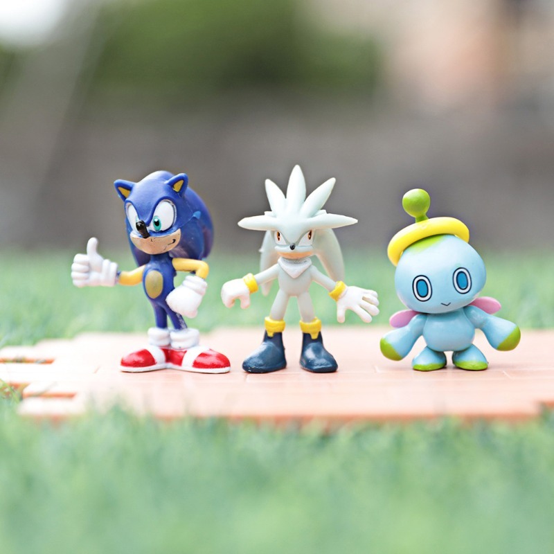 New 12Pcs/Set Mini Cute Sonic  - огляд і ціна Model Kit Sonic